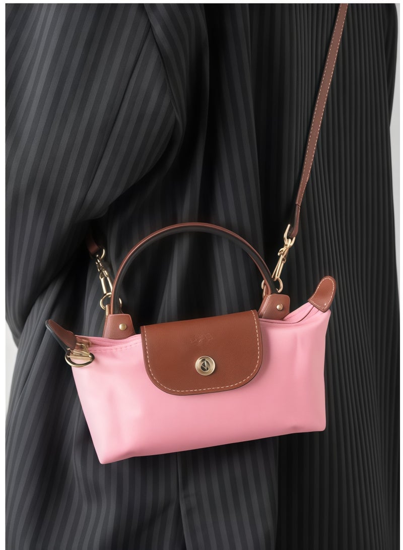 لونج شامب Longchamp Le Pliage مصغر حزام الكتف أزياء النساء الكلاسيكية متعددة الاستعابات حقيبة صغيرة ماكياج، حقيبة يد، حقيبة كتف، حزام كتف - Image 2